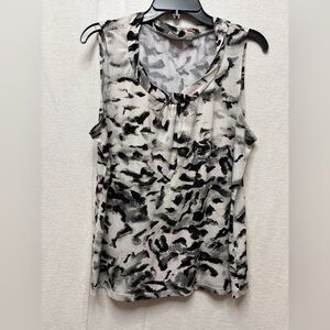Chico's Monochrome Abstract Top